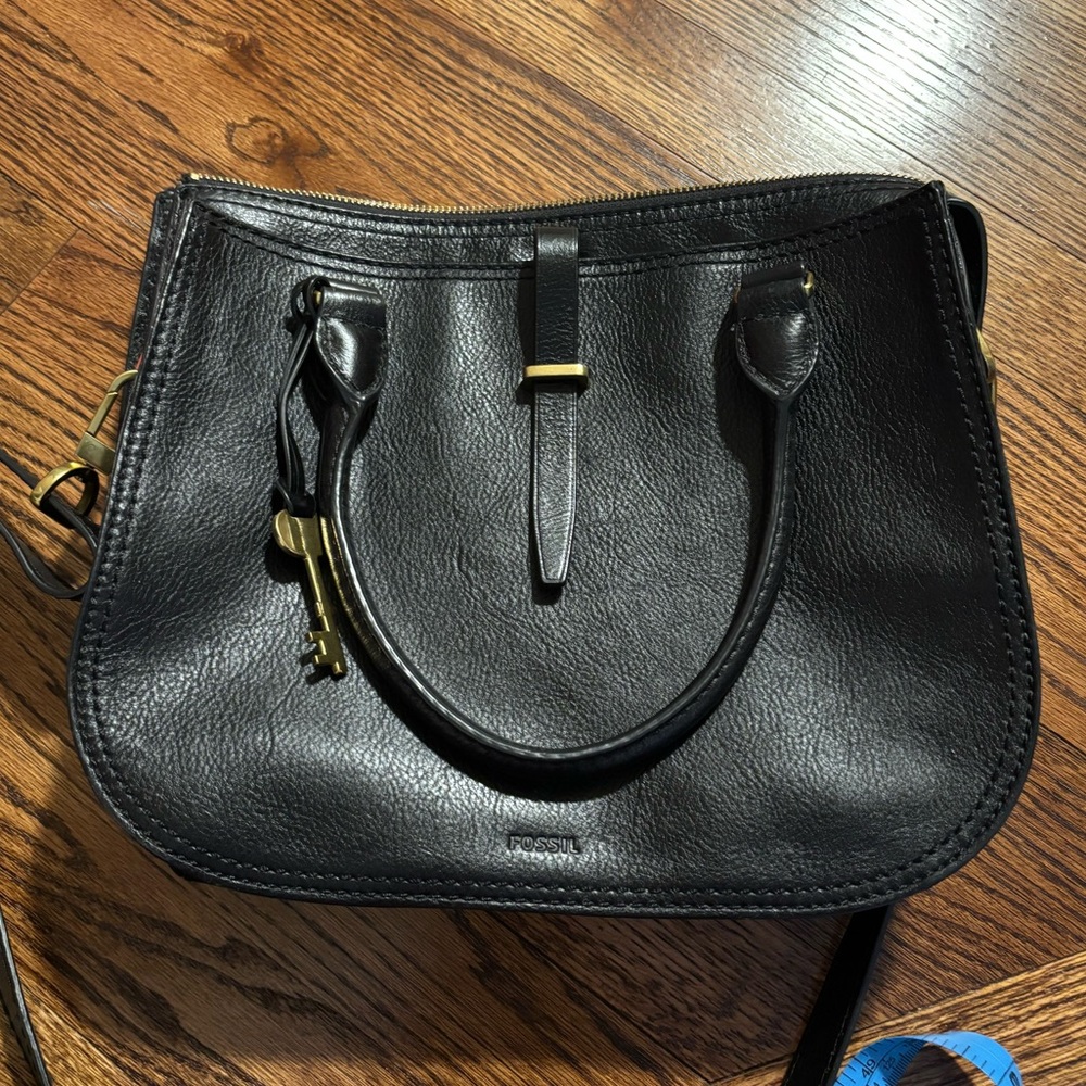 Fossil | Ryder Satchel‎ Black Leather - Picture 2 of 9